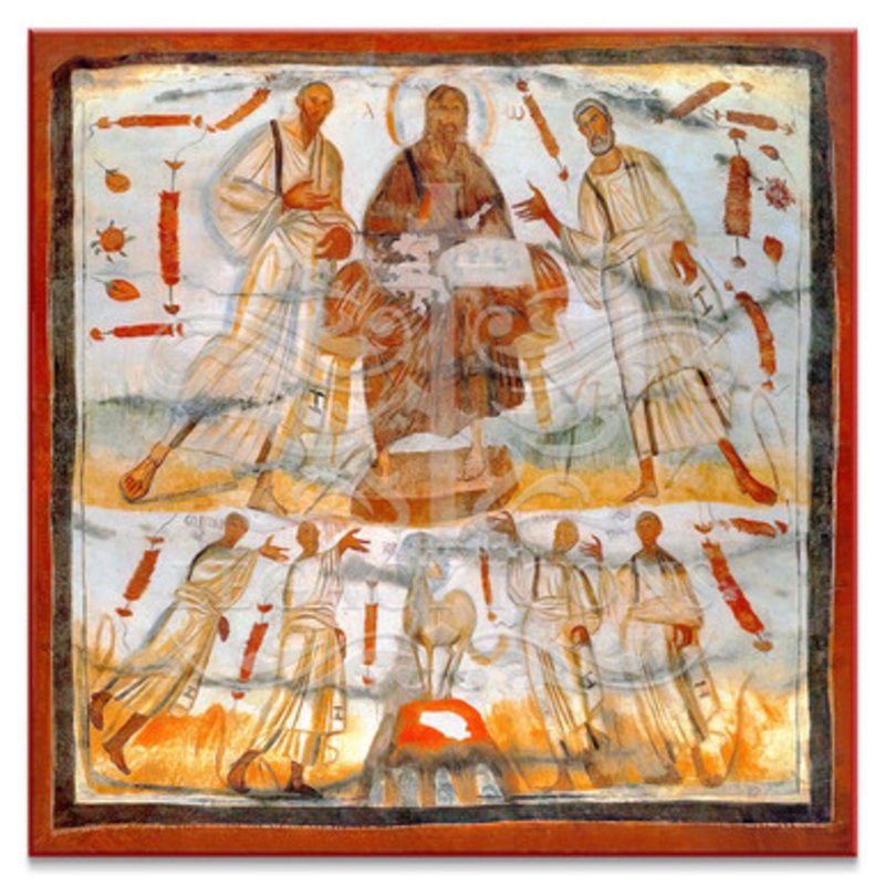 Christ Enthroned with Saints (Catacombs) – X166