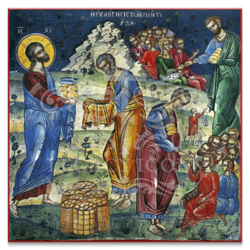 Feeding of the 5000 (Athos) Cathedral Icon – F231