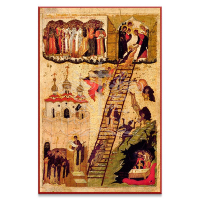 Ladder of Divine Ascent (XVIc) Icon – F149