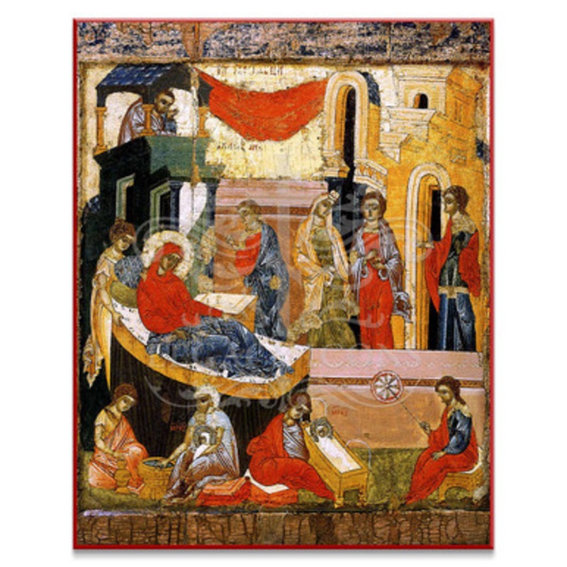 Nativity of the Theotokos (Novgorod) Icon – F166