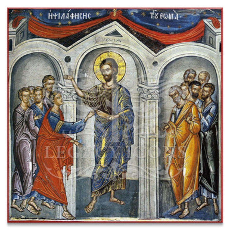 The Touch of Thomas (Antipascha) (Athos) Cathedral Icon – F232