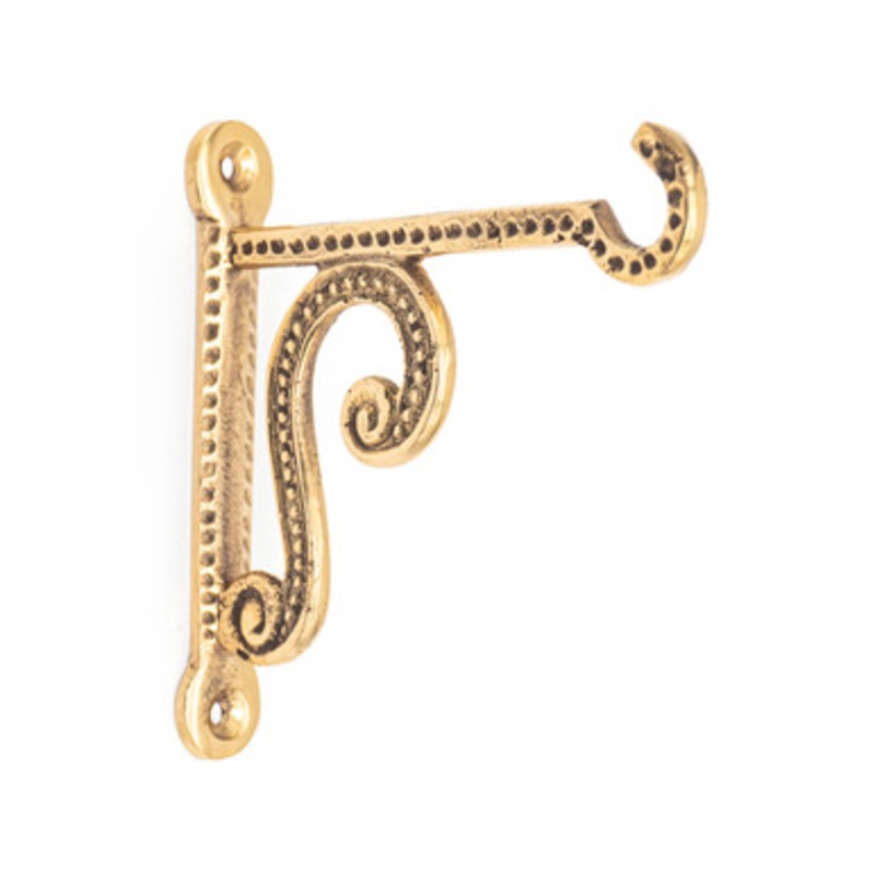 Brass Right Angle Wall Bracket
