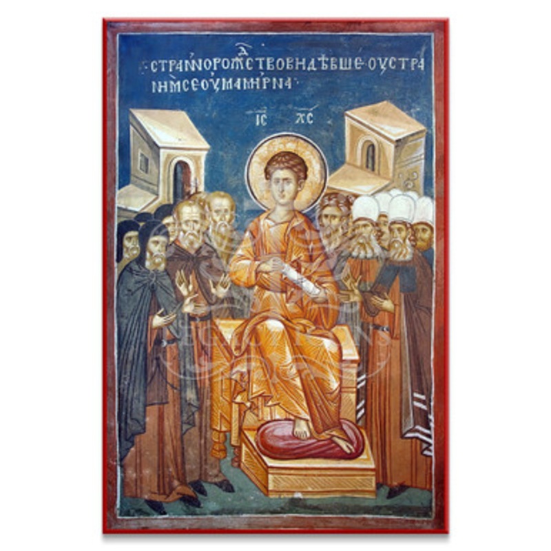 Christ as a Youth in the Temple (Decani) Icon – F411
