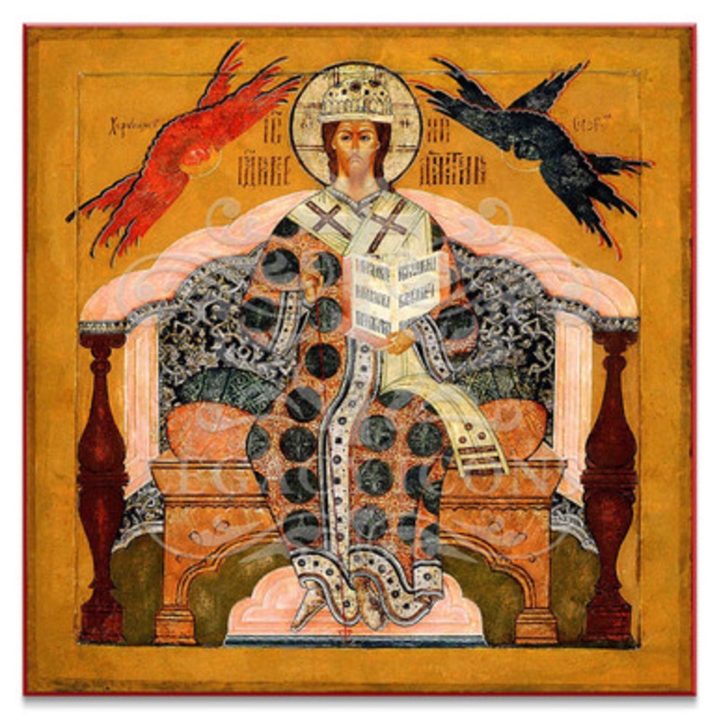 Christ Enthroned (XVIIc) Icon – X148