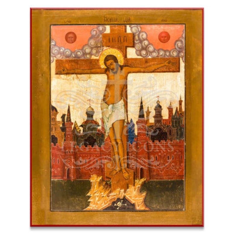 Crucifixion of Christ (XVIIIc) Icon – F209