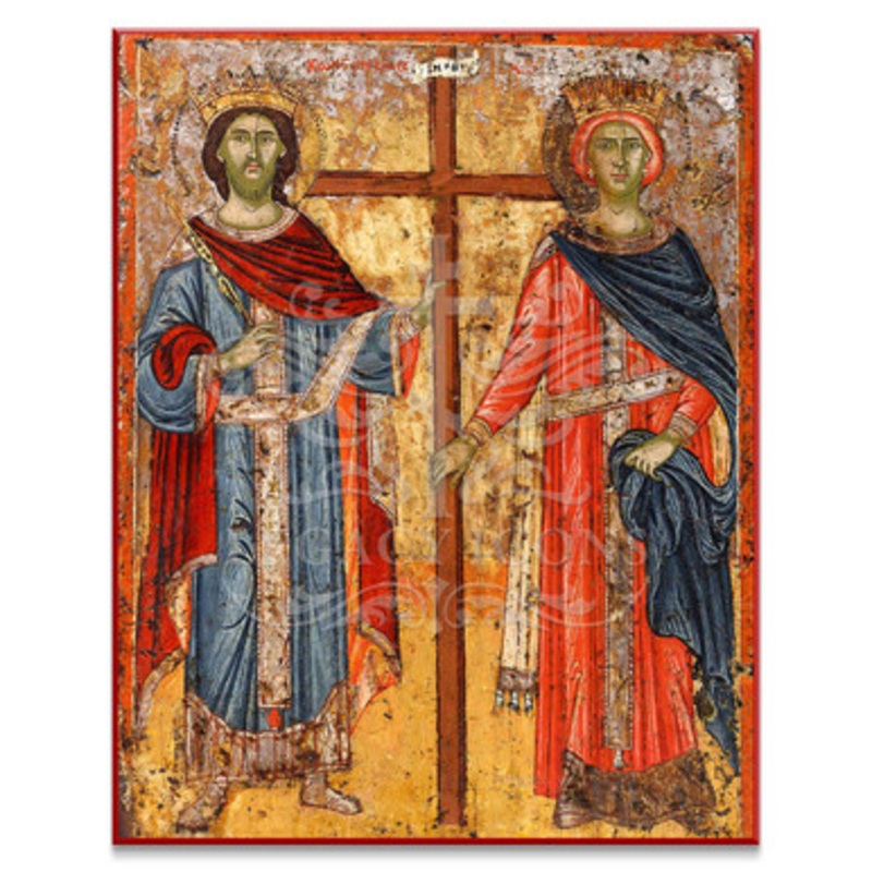 Saints Constantine and Helen (XVIIc) Icon – S196