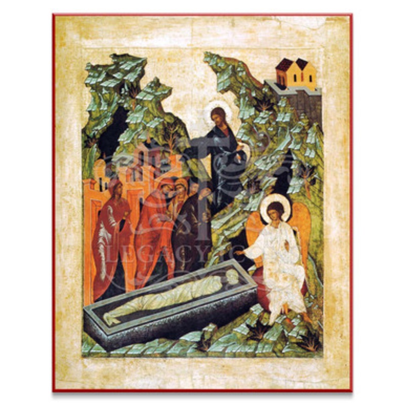 The Myrrh-bearers at the Tomb (XVIc) Icon – F314