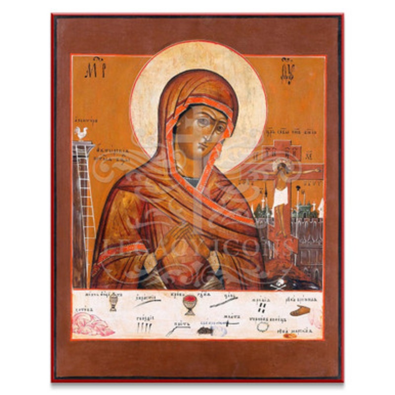 Theotokos with the Instruments of the Passion Icon – T200