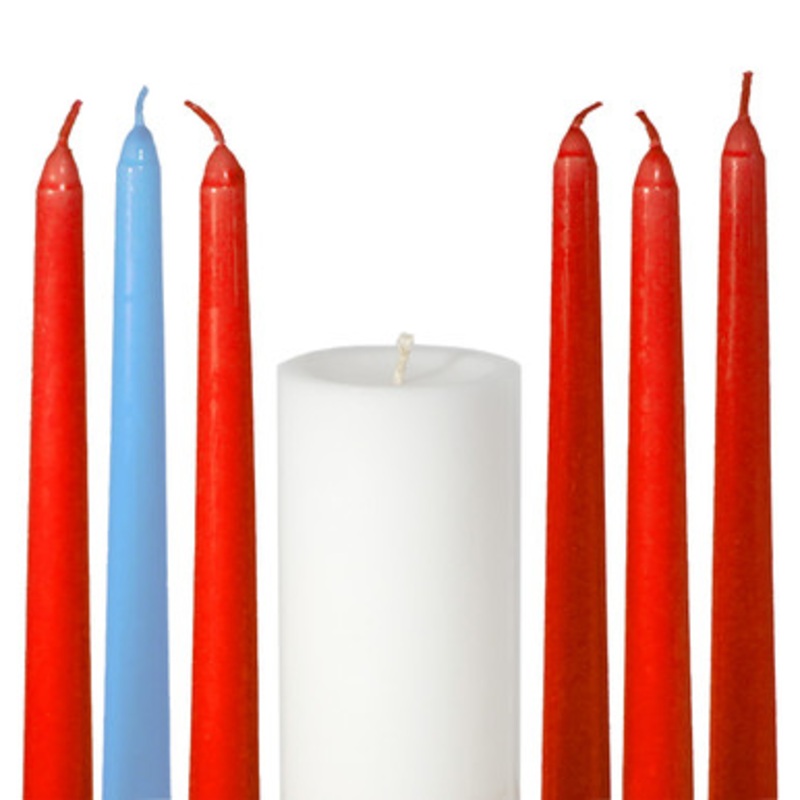 Advent and Nativity Candles for Festal Wreath