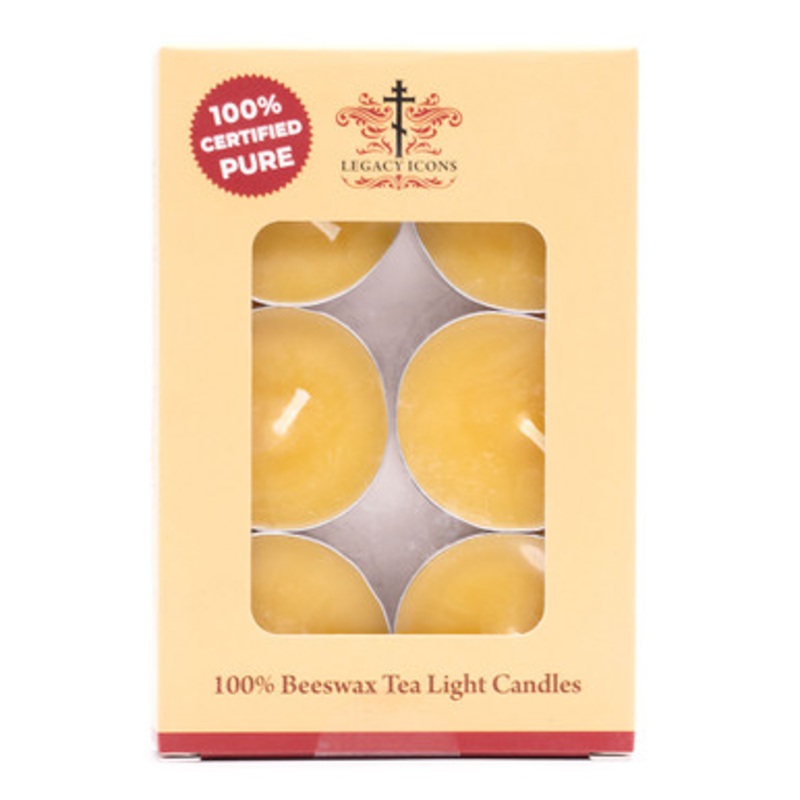 Beeswax Tea Light Candles (Pack of 6)