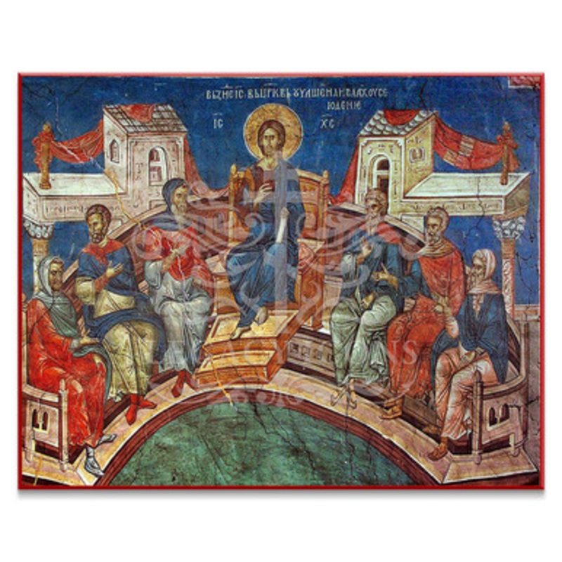 Christ Teaching in the Temple at Mid-Feast (Decani) Icon – F302