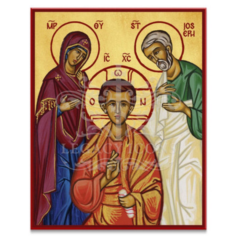 Christ, Theotokos, and Saint Joseph Supplication (Deesis) Icon – S450