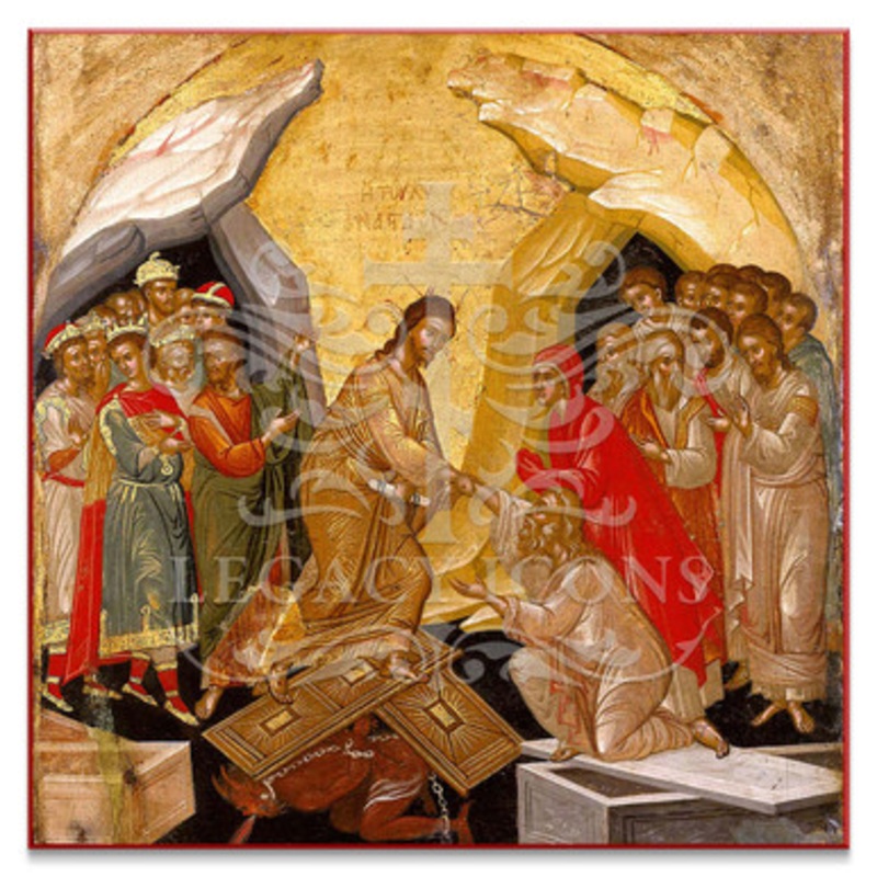 Harrowing of Hades (XVIc) Resurrection Icon – F128