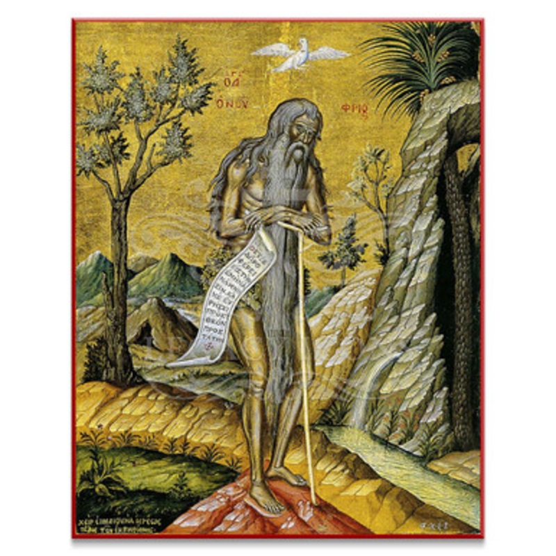 Saint Onuphrius of Egypt (XVIIc) Icon – S451