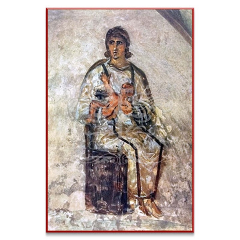 Theotokos and Christ (Catacombs) Icon – T196