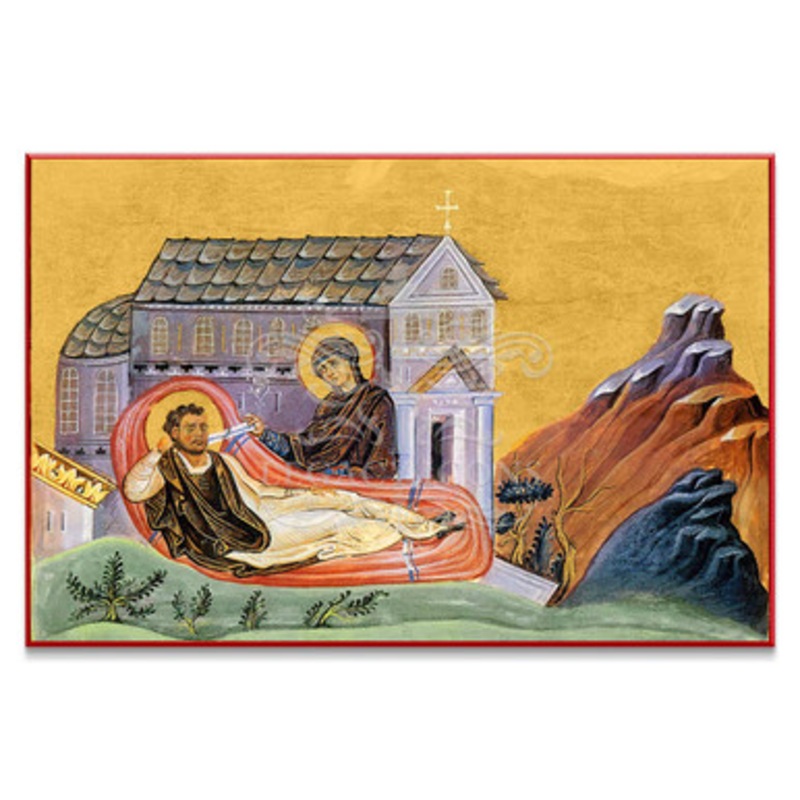 Vision of Saint Romanos (XIc) Icon – F353