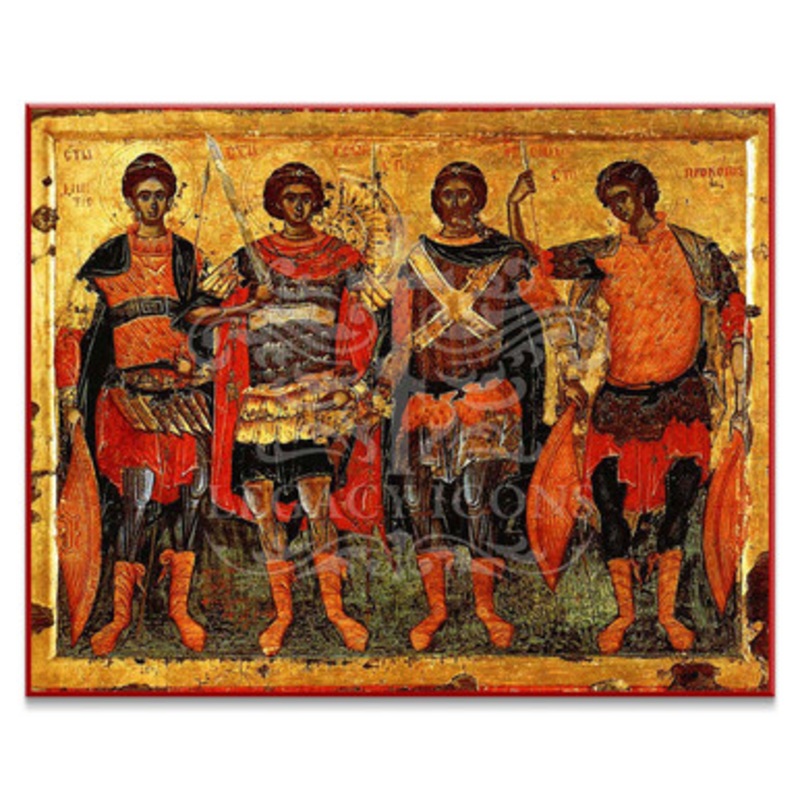 Warrior Saints (XVIIc) Icon – S371