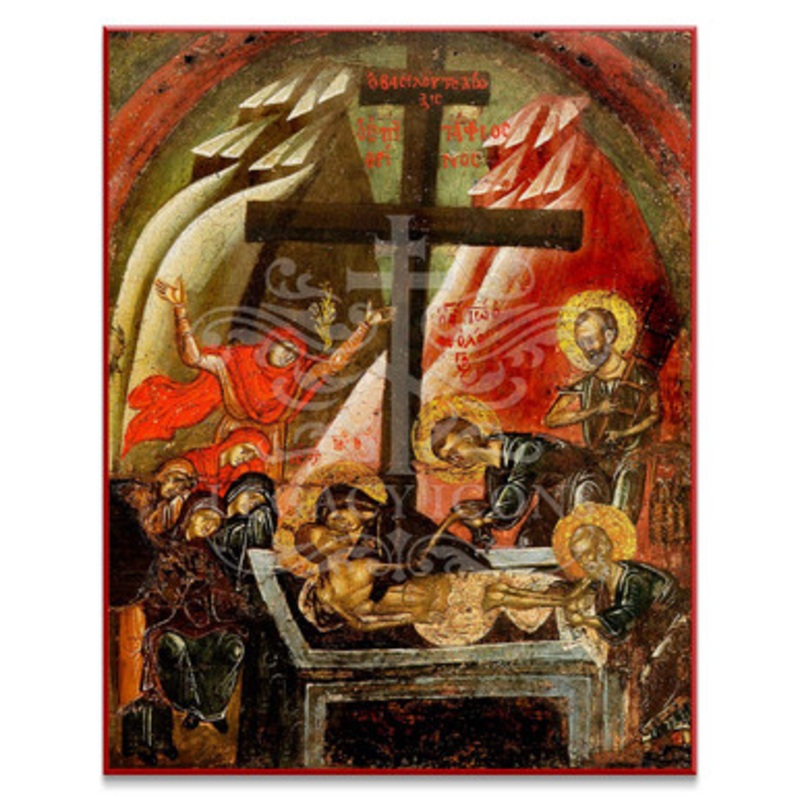 Burial of Christ (XIVc) Icon – F133