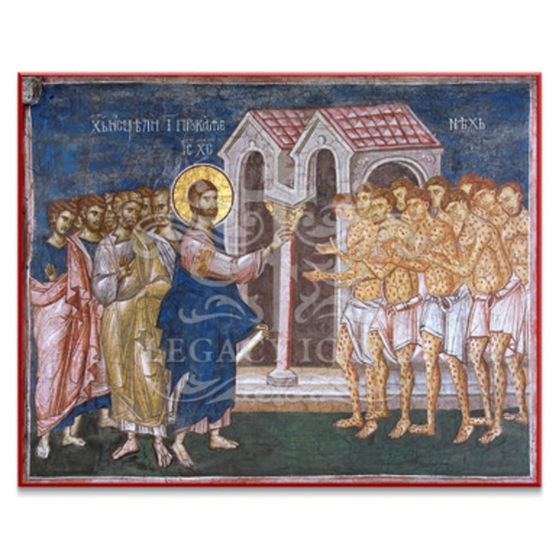 Christ Healing the Ten Lepers (Decani) Icon – F410
