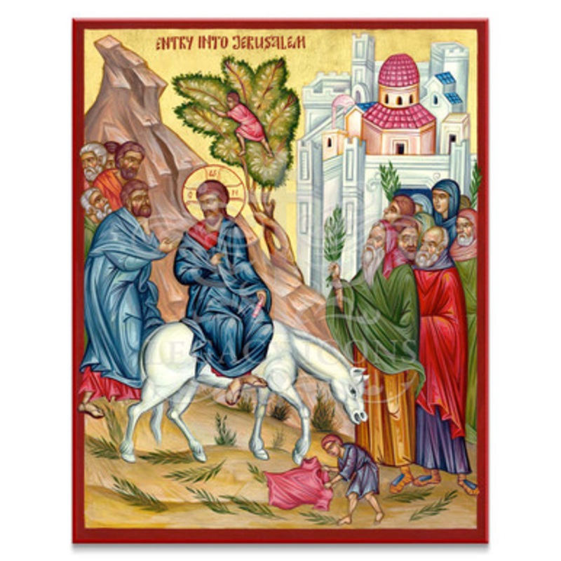 Entry Into Jerusalem (XXIc) Cathedral Icon – F201