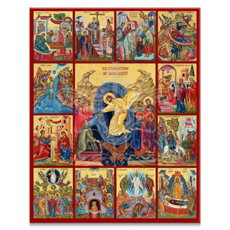 Great Feasts (XXIc) Cathedral Icon – F223