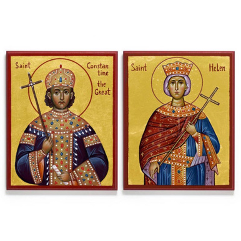 Saints Constantine and Helen (Stryzhak) Icon Set – Y018