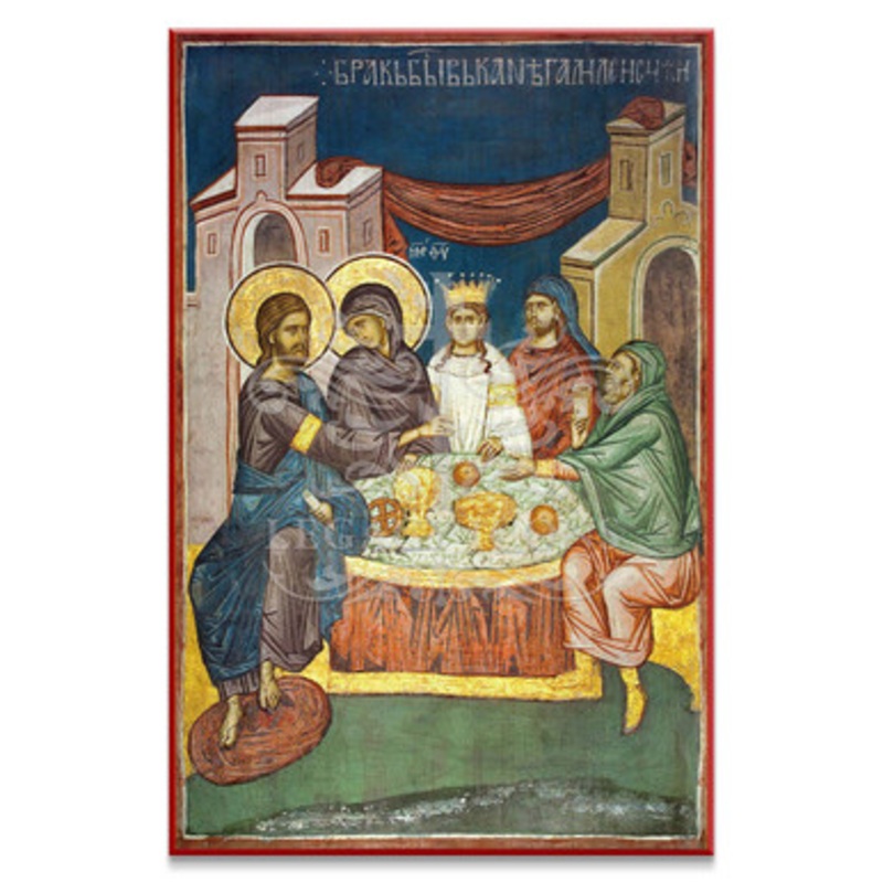 Wedding at Cana (Decani) Icon – F369
