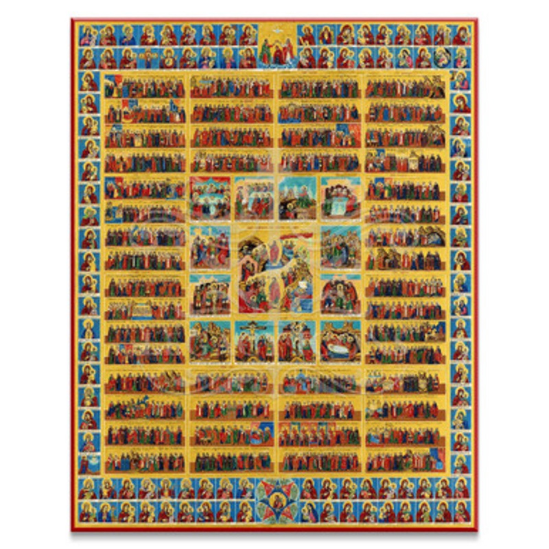 12 Month Calendar (Menaion) Icon – F263