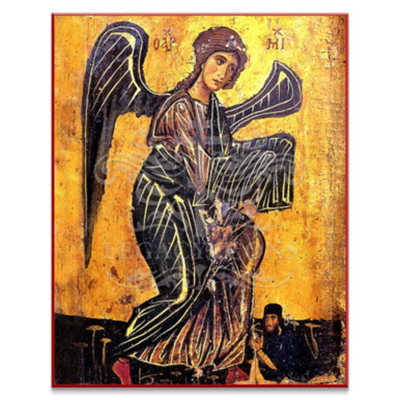 Archangel Michael and Church Warden (XIIc) Icon – S120