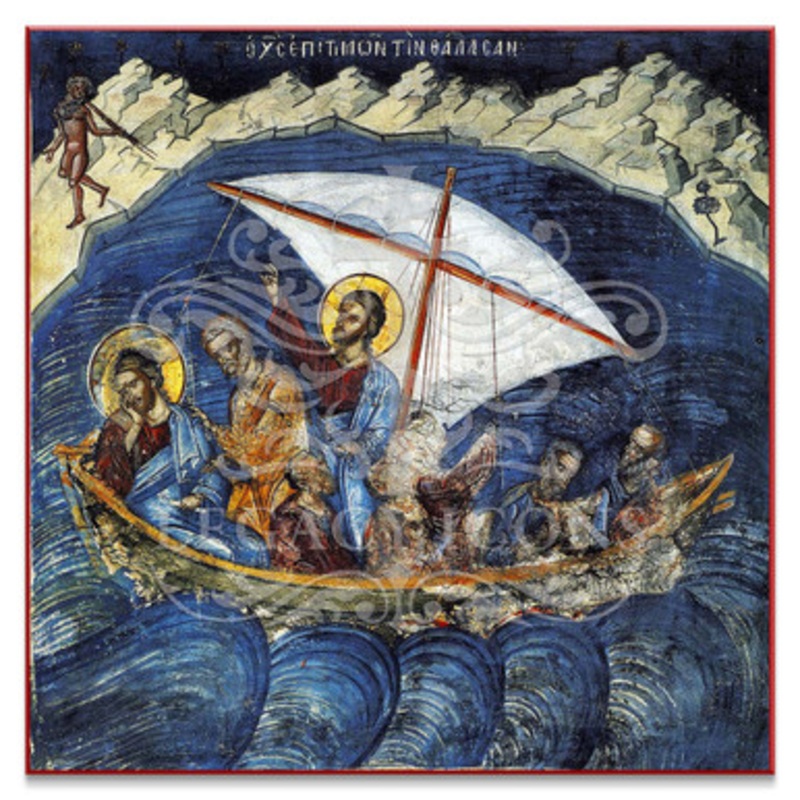 Calming of the Sea (Athos) Icon – F239
