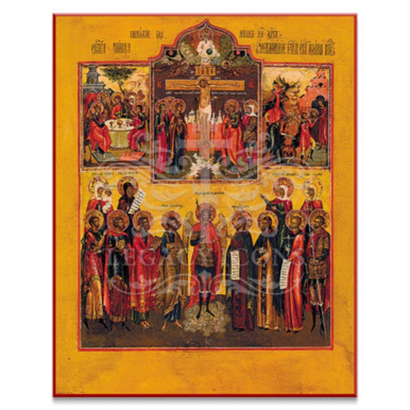 Crucifixion with Scenes Icon – F124