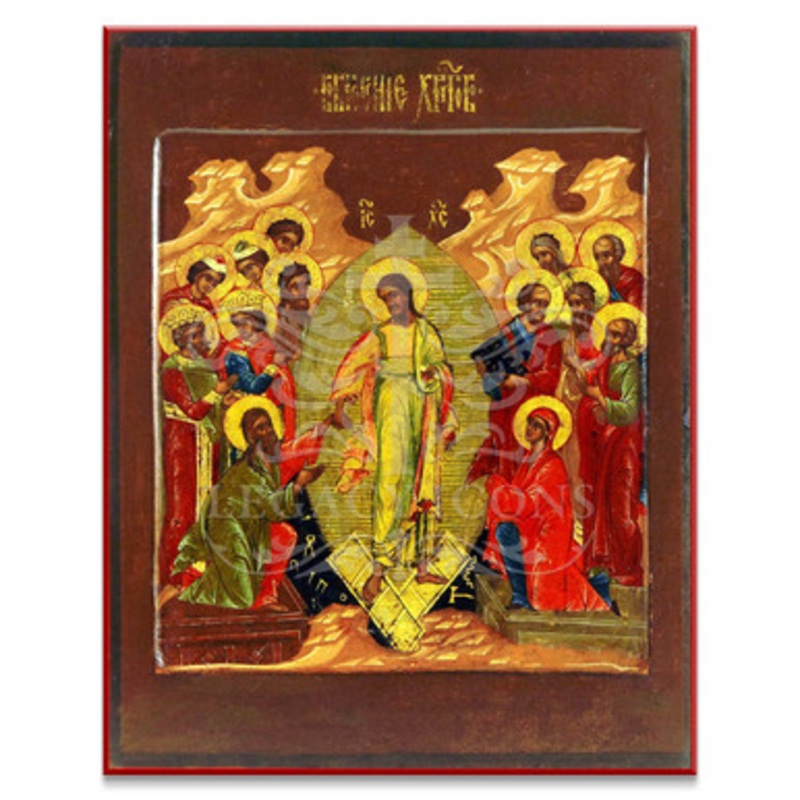 Harrowing of Hades (XVIIIc) Resurrection Icon – F269