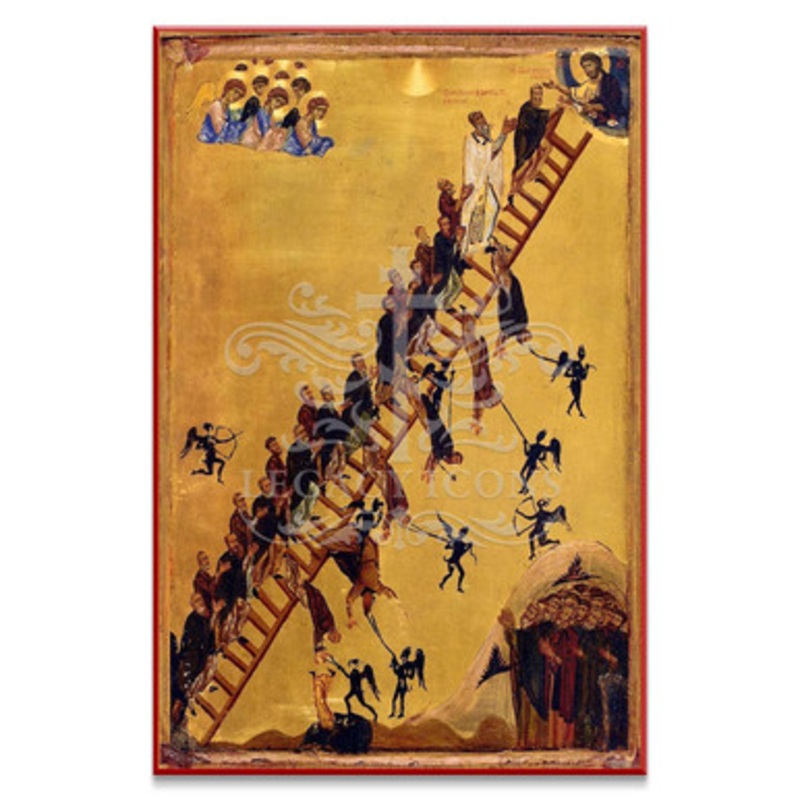 Ladder of Divine Ascent (Sinai) Icon – F148