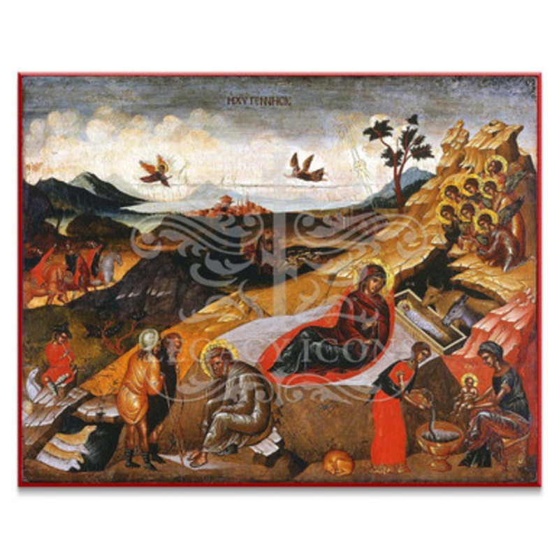 Nativity of Christ (Crete, XVc) Icon – F295