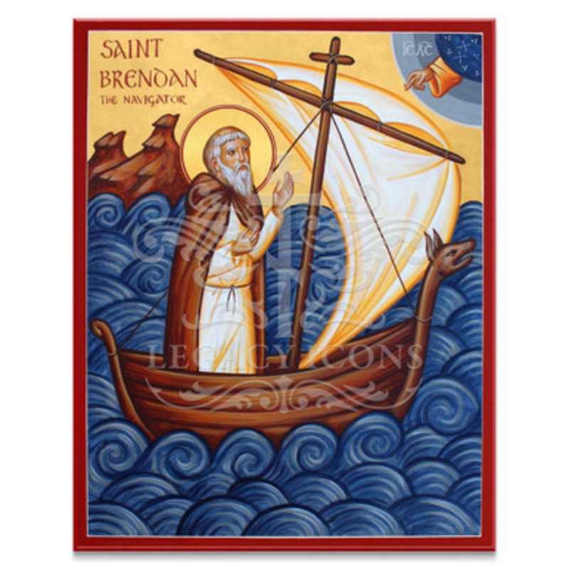 Saint Brendan the Navigator (Whirledge) Icon – S602
