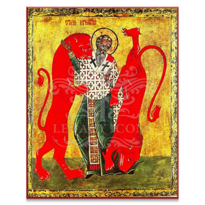 Saint Ignatius of Antioch with Lions Icon – S136