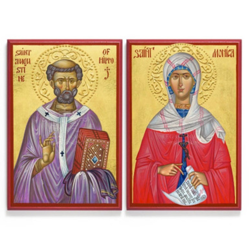 Saints Augustine and Monica Icon Set – Y017