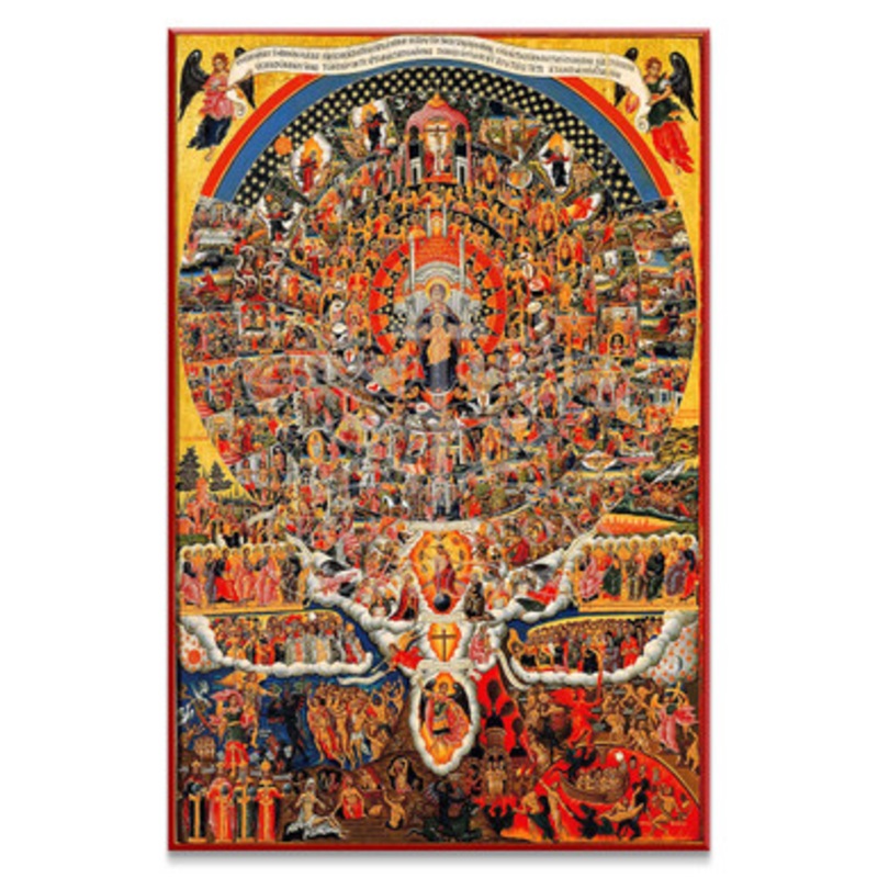 All Creation Rejoices in Thee with Last Judgment (Poulakis) Icon – T178