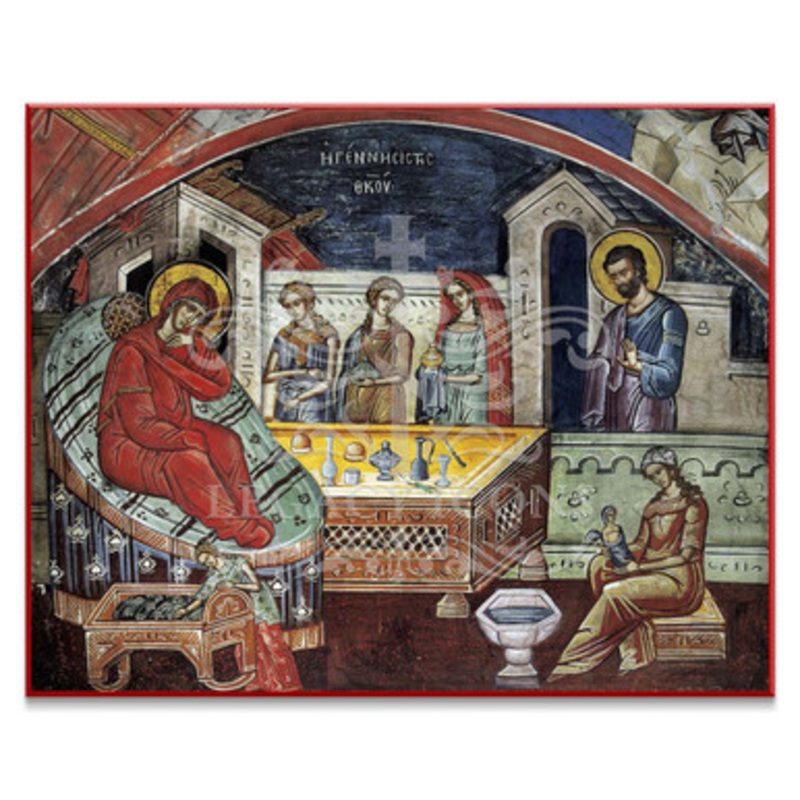 Nativity of the Theotokos (Athos) Icon – F257