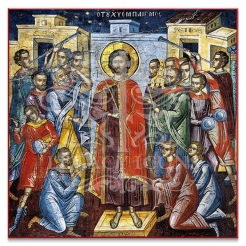 The Mockery of Christ (Athos) Icon – F235