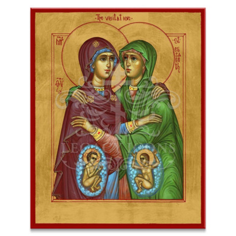 The Visitation of the Theotokos and Saint Elizabeth Icon – F324