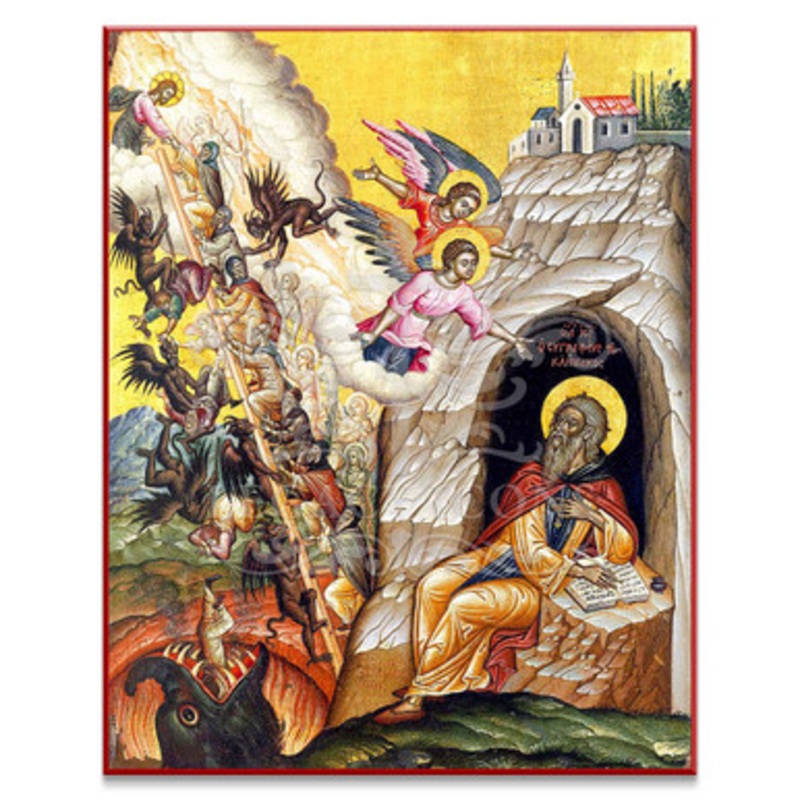 Saint John Climacus and the Ladder Icon – S165