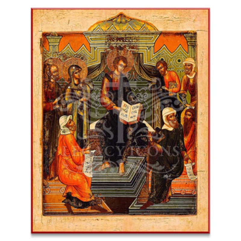 Christ Teaching in the Temple Icon – F116
