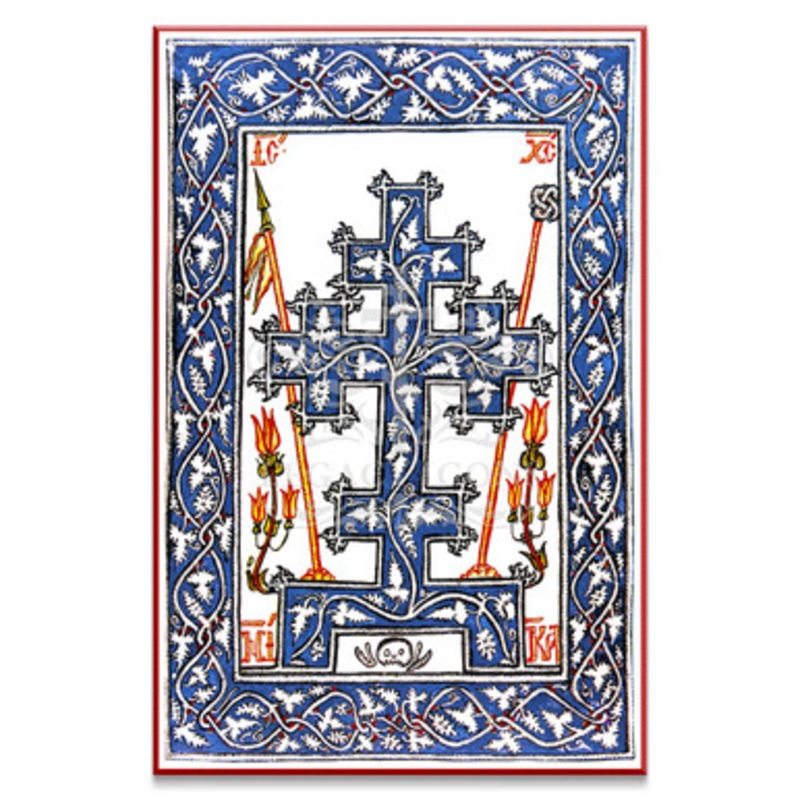Flowery Cross Icon – F322