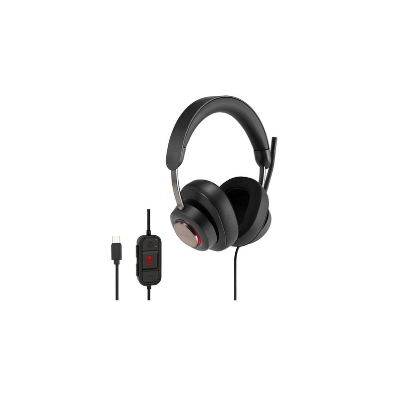 Kensington H2000 USB-C Over Ear Wired Black Headset