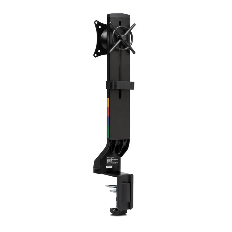 Kensington Space Saving Single Black Monitor Arm