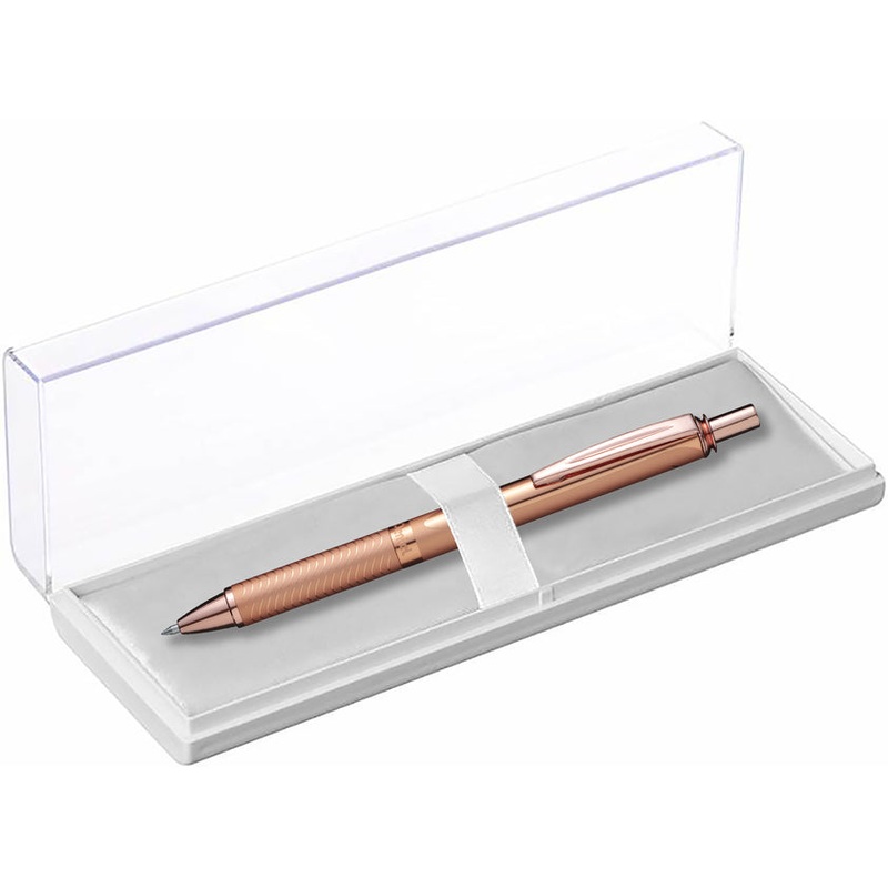 Pentel Energel Metallic Pink Gold With Gift Box