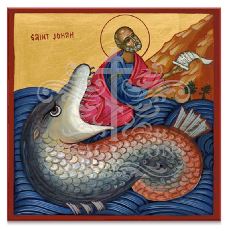 Prophet Jonah and the Whale (XXIc) Cathedral Icon – S362
