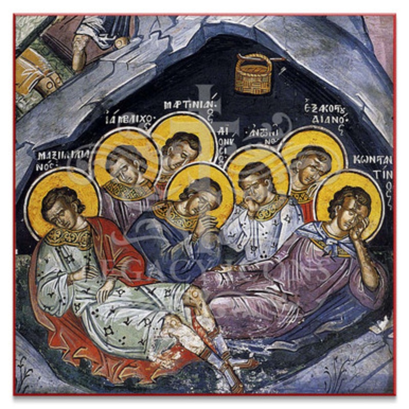 Seven Sleepers of Ephesus (Athos) Icon – S345