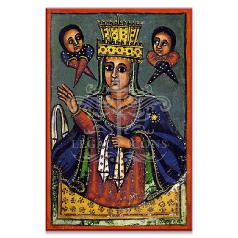 Virgin Enthroned (Ethiopian) Icon – T195